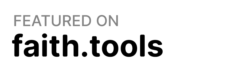 Featured on faith.tools