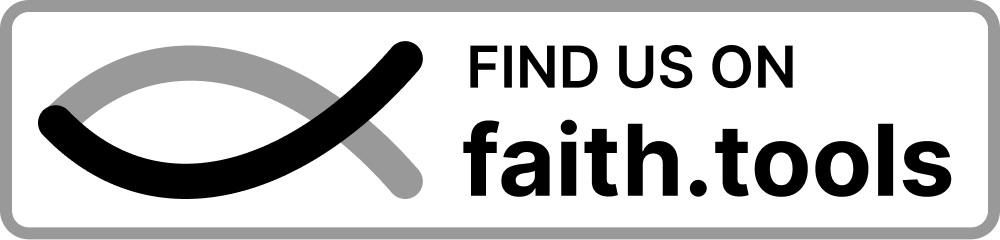 faith.tools embed badge with a gray border