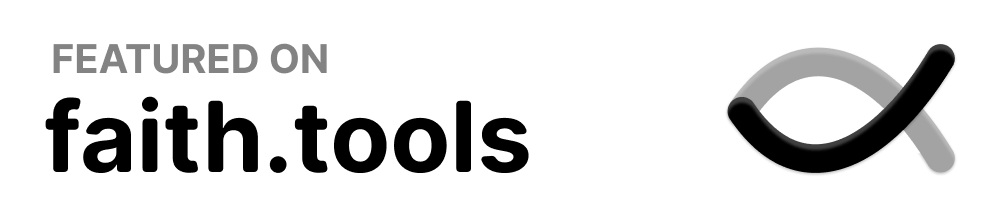 Featured on faith.tools